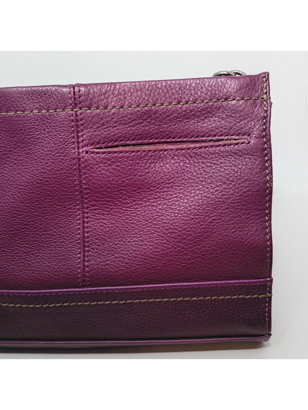The Sak Y2K  Shoulder Crossbody Purse Bag Fuscia Pink Leather - Picture 3 of 11